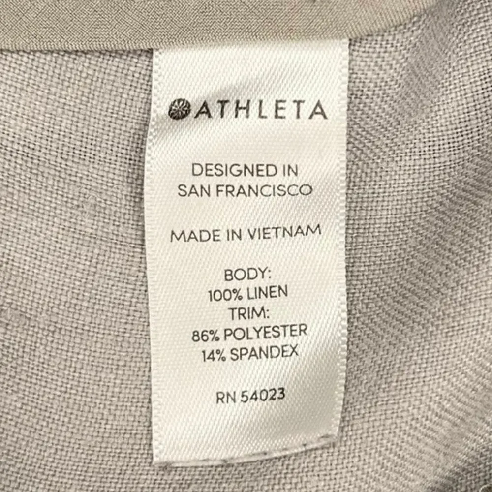 Athleta Bali Linen Short Size 6